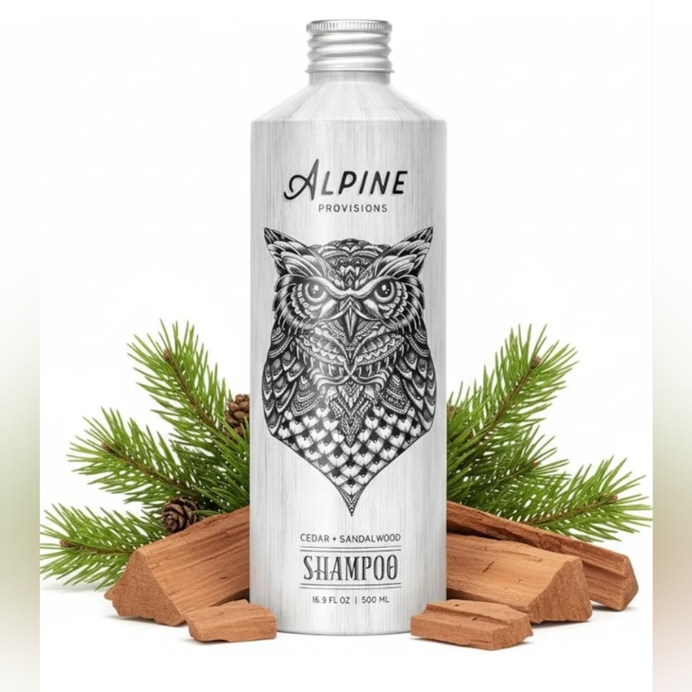 Alpine Provisions Natural & Organic Shampoo with Cedar & Sandalwood